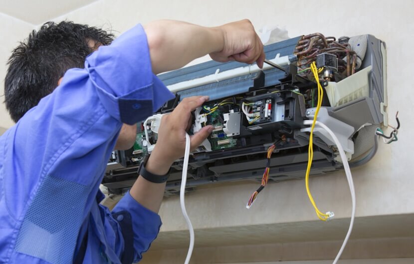 Mini split air conditioning system repair and troubleshooting
